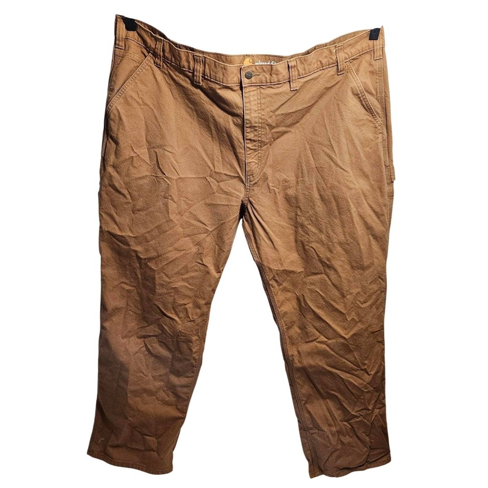 Carhartt Men's Relaxed Fit Canvas Work Pants Khaki Size 50x32